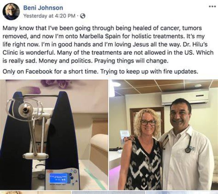 Does Beni Johnson Have Cancer? Illness And Health Update