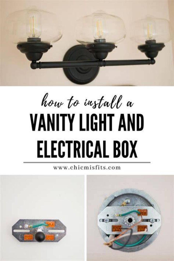 How to install vanity light
