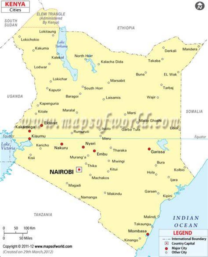 List of Major Cities and Towns in Kenya